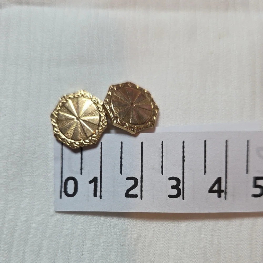 KREMENTZ PLATE VT Gold Cuff Links.